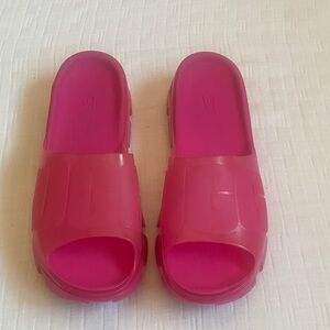 UGG Bright Pink Jelly Slide Sandals